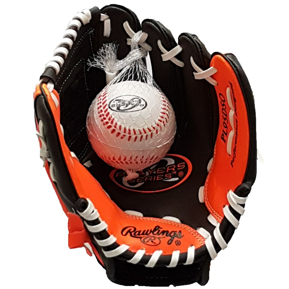 Rawlings Players Series 9.5" Youth Baseball/TBall Glove, Right Hand