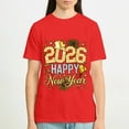 thumbnail image 6 of Happy New Year 2026 T-Shirt Tee，New Year Party 2026 Family Matching Men Women T-Shirt Tee, OdeJous Red X-Large, 6 of 6
