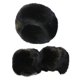 thumbnail image 5 of Muñequeras de piel artificial Soledad Diadema Calentadores Banda para el cabello Invierno elástico suave para mujeres Regalos Niñas Negro, 5 of 9