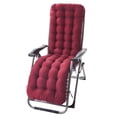 thumbnail image 1 of Coussin de Fauteuil Inclinable Intérieur Extérieur Patio Coussin de Chaise Dossier Haut Épais Rembourré Coussins de Chaise Longue Tapis, 1 of 6