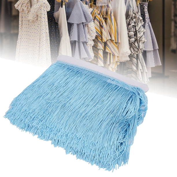 Vestido Latino Con Flecos De 10yd Y 14cm De Largo, Borlas, Cinta Para Ajuste, Cordón De Poliéster, Costura, Escenario, Cortina DIY, Accesorios De Ropa