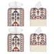 thumbnail image 2 of Fotbe Fashion Tatreez1 Porta Pañuelos Decorativo de Cuero, Caja Cuadrada Moderna para Pañuelos Faciales, Organizador y Dispensador 5x5x5'', 2 of 6