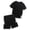 Black White, variant on RBX Boys Athletic Outfit Short Set Performance Shirt and Basketball Shorts for Boys 2 Piece