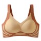 thumbnail image 2 of Puntoco Sujetadores cómodos para mujer Sujetador deportivo de copa fina sin costuras que realza y frunce Ropa interior cómoda para mujer, 2 of 3