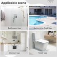 thumbnail image 4 of 12Pcs Modular Interlocking Cushion, 12" x12" Floor Mat, Non-Slip Plastic Drainage Tiles, Dry Deck Tiles for Bathroom Kitchen Balcony Patio Pet Areas, 4 of 8