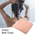 thumbnail image 2 of 1 toalla de baño de algodón absorbente suave, diseño clásico, para ducha de baño, naranja 55.12''x27.17'', 2 of 7