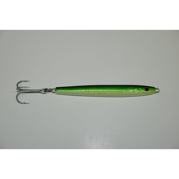 Point Wilson Dart Candlefish Jigs, 4.75oz, Green/Nickel, Fishing Jigs