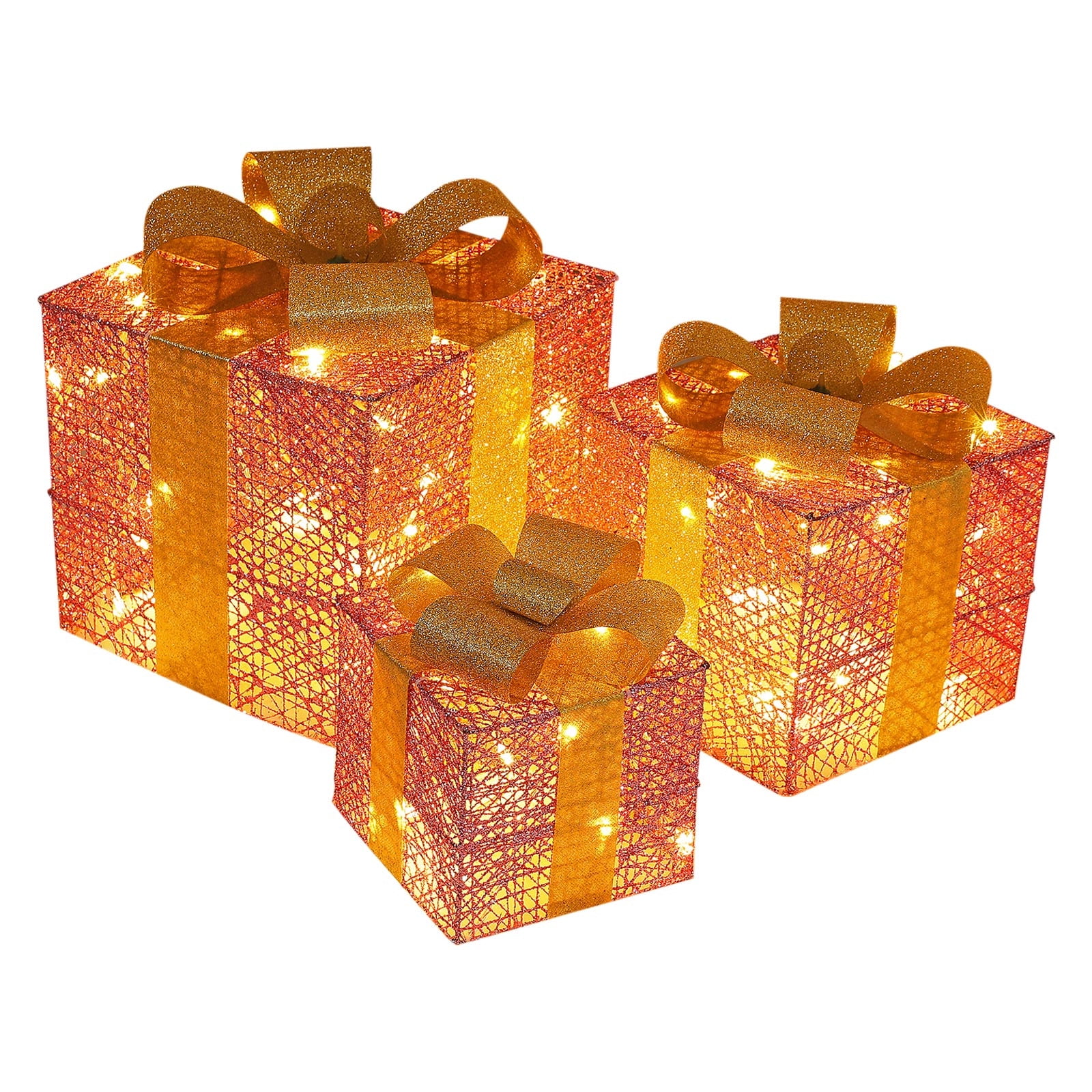 Christmas Decorations Christmas Light Up Gift Boxes For Christmas ...