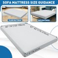 thumbnail image 3 of JIATER Futon Slipcovers Stretch Armless Futon Bed Covers Machine Washable Furniture Protector,Silver Gray, 3 of 7