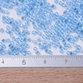 thumbnail image 4 of MIYUKI Delica Beads Cylinder Japanese Seed Beads 11/0 (DB0176) Transparent Aqua AB 1.3x1.6mm Hole: 0.8mm about 2000pcs/10g, 4 of 5