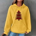 thumbnail image 1 of TIMIFISES Haut de Noël pour Femmes, Chandail en Molleton Ample à Manches Longues et Col Rond Imprimé pour Femmes, Blouse à Enfiler/jaune, (TTG), 1 of 4