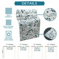 thumbnail image 6 of Fall Blue Leaves Table Runner-Cotton Linen- 70 Inch Holiday Dresser Scarves, Autumn Botanical Plant Watercolor Tablerunner for Kitchen Coffee/Dining Bedroom Home Living Room Dinner Scarf Décor 13x70, 6 of 7