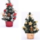 thumbnail image 5 of EeaseMX Decoración de árbol de Navidad en miniatura exquisita, modelo de árbol de Navidad, regalos, decoración realista para fiesta en casa (20cm, rojo B y dorado C), 2 uds., 5 of 7