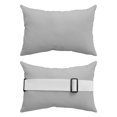thumbnail image 2 of Pack of 2 Outdoor Lumbar Pillow Covers 11x16 Inch, Grey Waterproof Throw Pillow Covers Set, Farmhouse Solid Gray Color Modern Art Indoor&Outdoor Decorative Cushion Cases for Patio Porch Car, 2 of 7