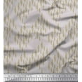 thumbnail image 1 of Soimoi Gray Cotton Cambric Fabric Seal Leaves Decor Fabric Printed Yard 42 Inch Wide, 1 of 3