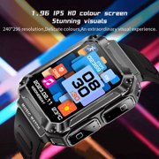 Rainbuvvy T93 smartwatch with 1.96 inch 4GB memory, portable headphones, sports watch