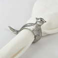thumbnail image 5 of Saro Lifestyle Quail Napkin Ring Pheasant Design Napkin Ring (Set of 4) silver, 5 of 5