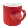 thumbnail image 4 of Set de 2 Tazas De Cerámica Roja y Negra Con Asa De Corazón, 4 of 7