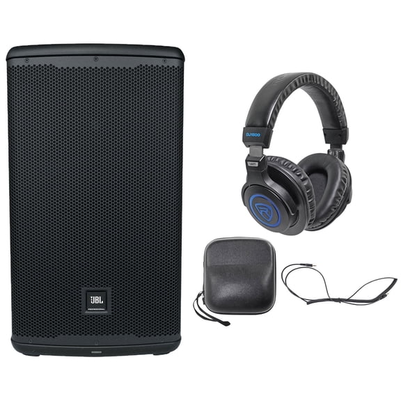 JBL EON712 12" 1300 Watt Powered Active DJ PA Speaker w/Bluetooth/DSP Headphones