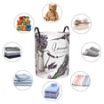 thumbnail image 6 of Bingfone Lavender Herbs And Plants Waterproof Foldable Laundry Hamper Bucket With Handles For Storage Bin,Clothes Hamper (Small), 6 of 8