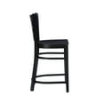 thumbnail image 5 of Linon Neville 24" Wood Counter Stool Set, Black Finish, Indoor Use, Set of 2, 5 of 15