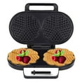 thumbnail image 1 of Yeacher 1200W No-Drip Waffle Iron Maker Temperature Control Sandwich Machine Easy Clean Non-Stick US110V, 1 of 8