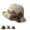 Beige, variant on Women's Elegant Woven Straw Sun Hat with Ruffled Bow Foldable Breathable Summer