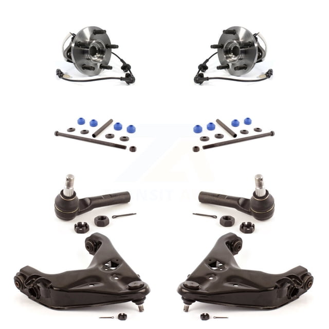 Transit Auto Bras de Commande Inférieur à Roulement de Moyeu avant avec Rotule Kit de Barre de Oscillation (8 Pcs) pour Voiture Ford Ranger Mazda B4000 Connecteur Carré 4WD Ressorts avant Torsion - K7T-109832