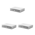 thumbnail image 3 of braveheart Efficient Desktop Storage Organizer - Workspace With Ease Convenient Drawer Storage Organizer white 1 drawer 3Set, 3 of 6