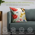 thumbnail image 4 of Pioneer Flower And Butterfly Pillow Covers,Pioneer Flower And Butterfly Throw Pillow Covers 18"×18" ,Living Room Sofa Couch Pillow Covers,Decorative Pillow Covers, 4 of 7