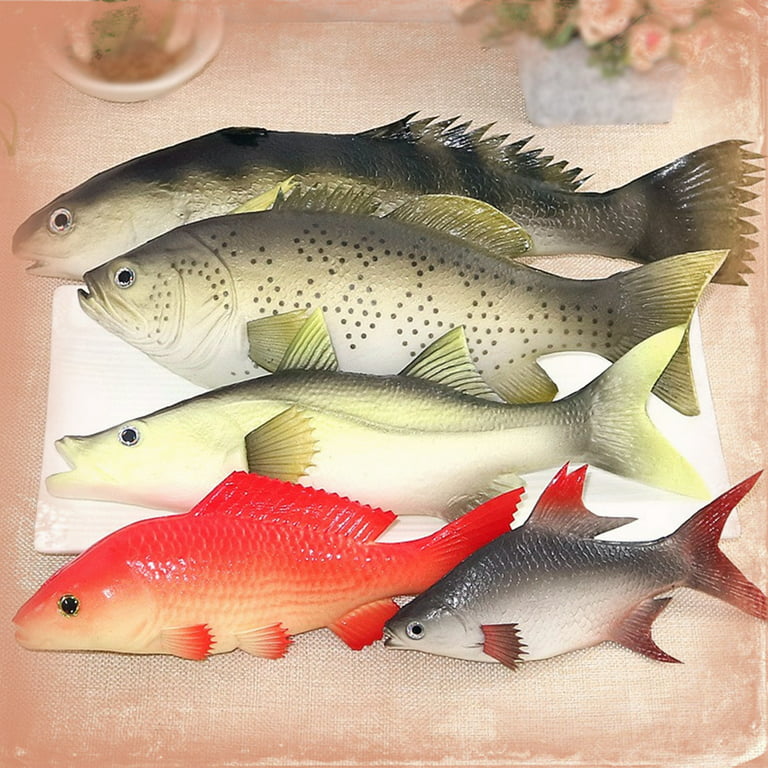 1 PC Artificial Fish Model Creative Lifelike Toys Model Simulated Fish Toy Decorative Props for Restaurant Home Party Kitchen Shop Display (Perch)
