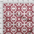thumbnail image 3 of oneOone Cotton Poplin Maroon Fabric Asian Block Floral Fabric For Sewing Printed Craft Fabric By The Yard 42 Inch Wide, 3 of 4