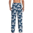 thumbnail image 2 of Bixox Men's Snow Penguin Patterned Pajama Pants with Pockets Lounge Clothes for Home, 2 of 5
