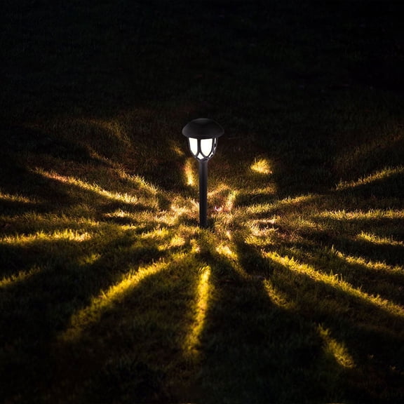 Solar Ground Lights Outdoor, LED Garden Stake Lights for Lawn Pathway Yard Decoration, Decorative Landscape Lighting for Patio Walkway Garden, 1 Pack