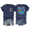 thumbnail image 2 of Women's Short Sleeve T-shirt Awareness Shirt For Women I Wear Blue Tshirt Mom T Shirt Puzzle Piece Short Sleeve Tops,Black Women's Short sleeve T-shirt L, 2 of 4
