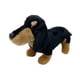 thumbnail image 2 of Muñeco de perro salchicha creativo con reposacabezas y respaldo, juguete de peluche para cachorro. Negro, 2 of 9
