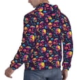 thumbnail image 6 of Lsque Skull mushroom Pattern Casual Men's Hoodie,Hooded Sweatshirt with Kangaroo Pocket,Pullover Hoodie-4X-Large, 6 of 7