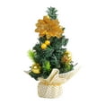 thumbnail image 1 of Mini Christmas Tree, Christmas Ornament Crafts, Artificial Xmas Tree, Decorative Gold, 1 of 9