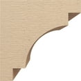 thumbnail image 3 of 12"W x 12"D x 12"H Wide Mediterranean Rough Cedar Woodgrain TimberThane Corbel, Primed Tan, 3 of 6