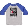 thumbnail image 3 of Inktastic Sickle Cell Awareness Strength Courage and Support Boys or Girls Toddler T-Shirt, 3 of 5