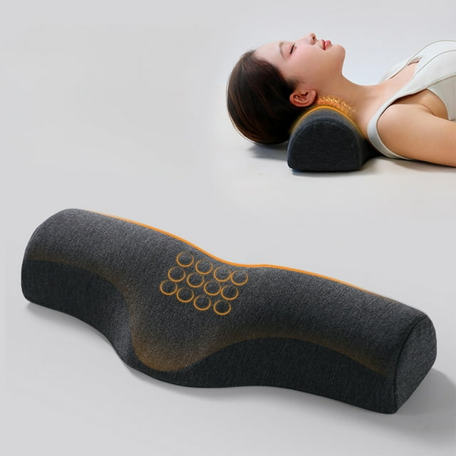 RXIRUCGD Cervical Traction Pillow Ergonomic Memorys Foam Neck Support Is Designed To Suit The Neck Curves To Improve Sleep Quality