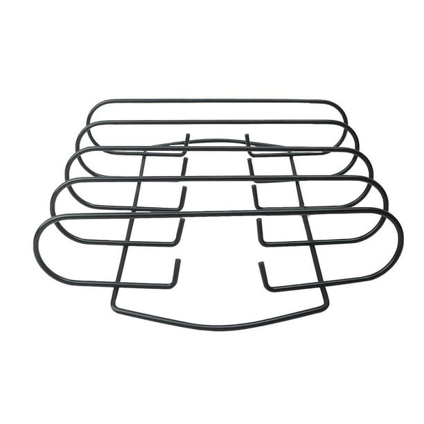 Iron Barbecue Rack Five Divisions Steak Rack Space Saving Nonstick