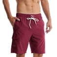 thumbnail image 2 of Thousandth Men's Casual Plus Size Comfortable Summer Drawstring Loose Elastic Waist Relaxed Pocket Breathable Athletic Shorts Gym Shorts, 2 of 9