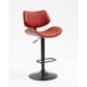 thumbnail image 3 of Banco Alto Ajustable Rojo para Barra, con Respaldo Acolchado y Base Metálica EKE Life, 3 of 5