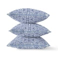thumbnail image 2 of Geostar Wreath Palace Throw Pillow with Removable Cover in Light Blue Indigo Purple 16x16, 2 of 4