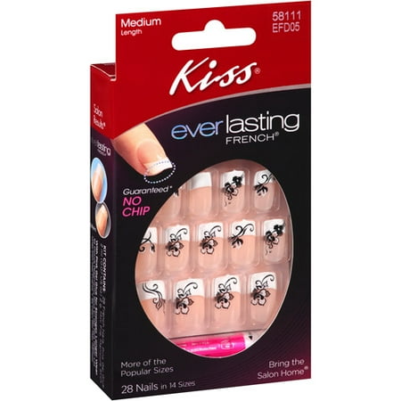kiss nail french walmart everlasting kit count
