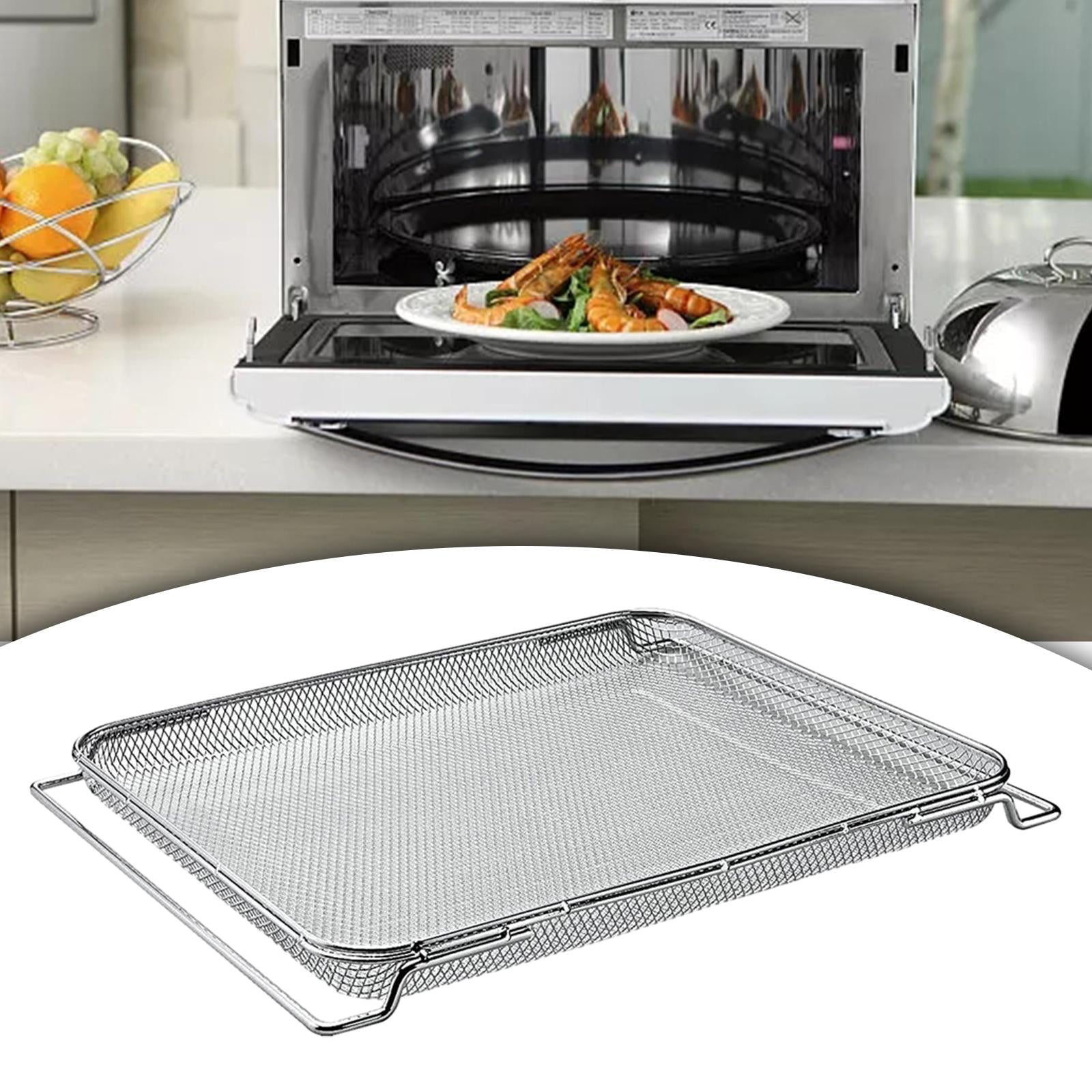 Oven Grill Mesh Grill Basket Replacement Oven Tools Stainless Steel Multipurpose Oven Baking Tray for Fries, Bread Chicken