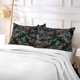 thumbnail image 5 of Classic Embroidery Asian Dragon Pillowcase Queen Size, Super Soft Pillow Shams Covers, Plush Cozy Pillow Cases with Zipper, 20" X 30"（23） Home Decor Gifts, 5 of 6