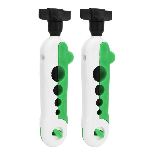 Mini Fishing Line Spooler, Inset Spring Mini Fishing Line Winder 2PCS 4 Size Holes Easy Spooling for Beach White Green,White Purple,Black Green,Black Purple