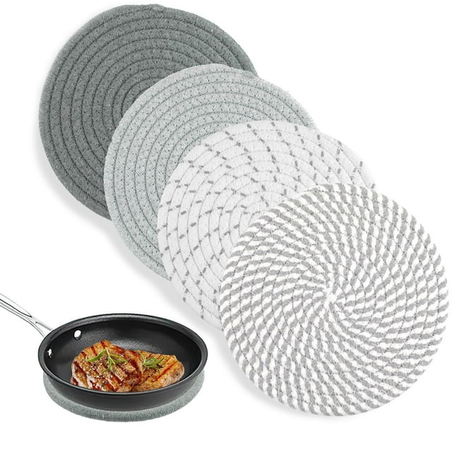 Ggdda Trivets For Hot Dishes 7 Inch Trivets For Hot Pots And Pans Pot Holders For Cooking And Baking Cotton Potholders Set Kitchen For New Home (Clearance)